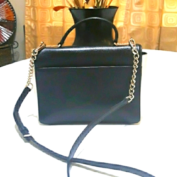 NWOT Kate Spade Patterson Drive medium Maisie crossbody satchel in cement/black - Picture 3 of 14